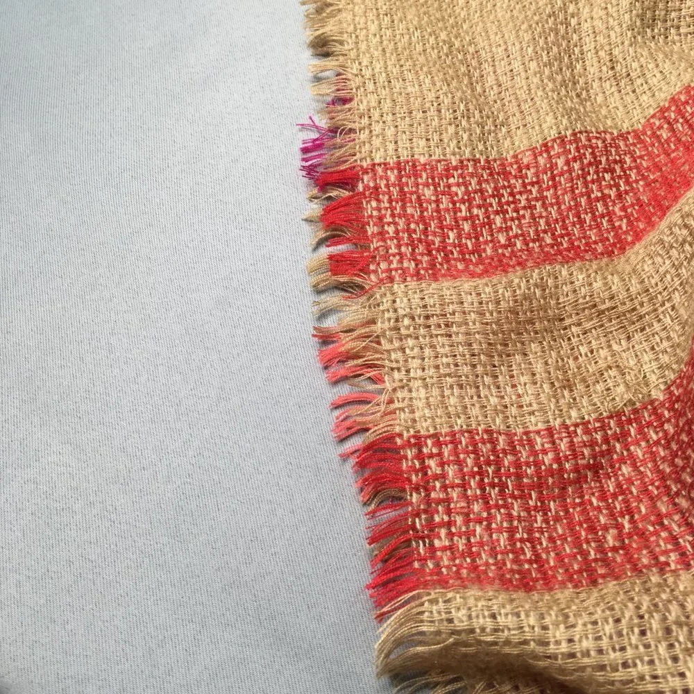 Anne Klein Scarf Womens Red Brown 47